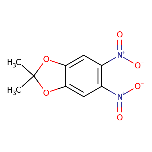 1,3-Benzodioxole, 2,2-dimethyl-5,6-dinitro-