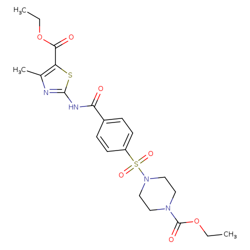 ethyl 4-(4-{[5-(ethoxycarbonyl)-4-methyl-1,3-thiazol-2-yl]carbamoyl}benzenesulfonyl)piperazine-1-carboxylate