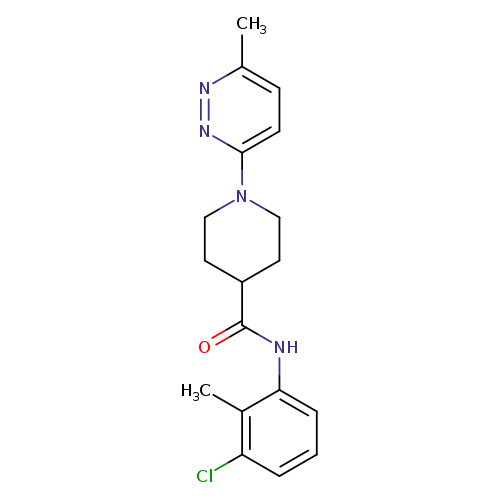 N-(3-chloro-2-methylphenyl)-1-(6-methylpyridazin-3-yl)piperidine-4-carboxamide