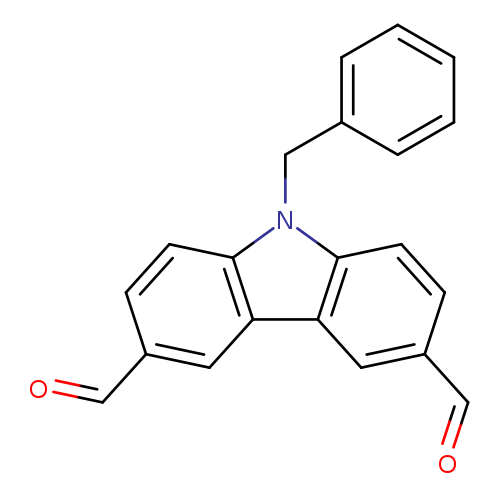 9H-Carbazole-3,6-dicarboxaldehyde, 9-(phenylmethyl)-