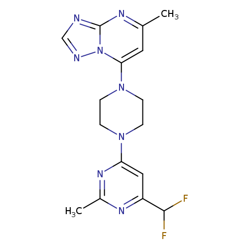 4-(difluoromethyl)-2-methyl-6-(4-{5-methyl-[1,2,4]triazolo[1,5-a]pyrimidin-7-yl}piperazin-1-yl)pyrimidine