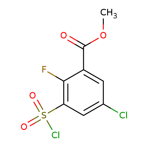 Methyl 5-chloro-3-(chlorosulfonyl)-2-fluorobenzoate