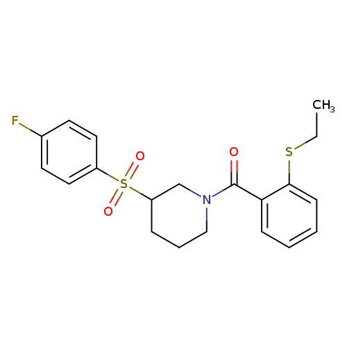 1-[2-(ethylsulfanyl)benzoyl]-3-(4-fluorobenzenesulfonyl)piperidine