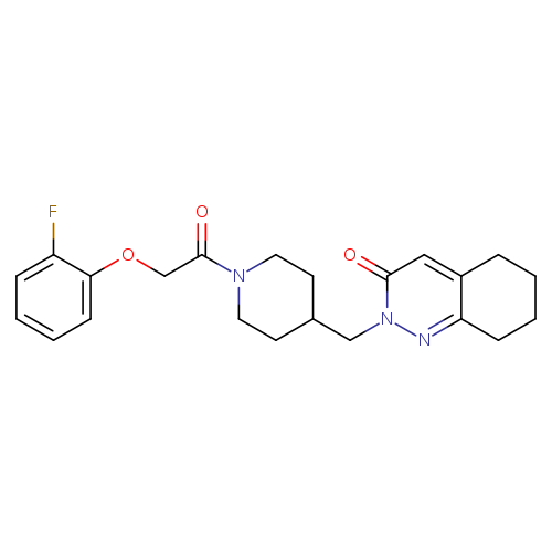 2-({1-[2-(2-fluorophenoxy)acetyl]piperidin-4-yl}methyl)-2,3,5,6,7,8-hexahydrocinnolin-3-one