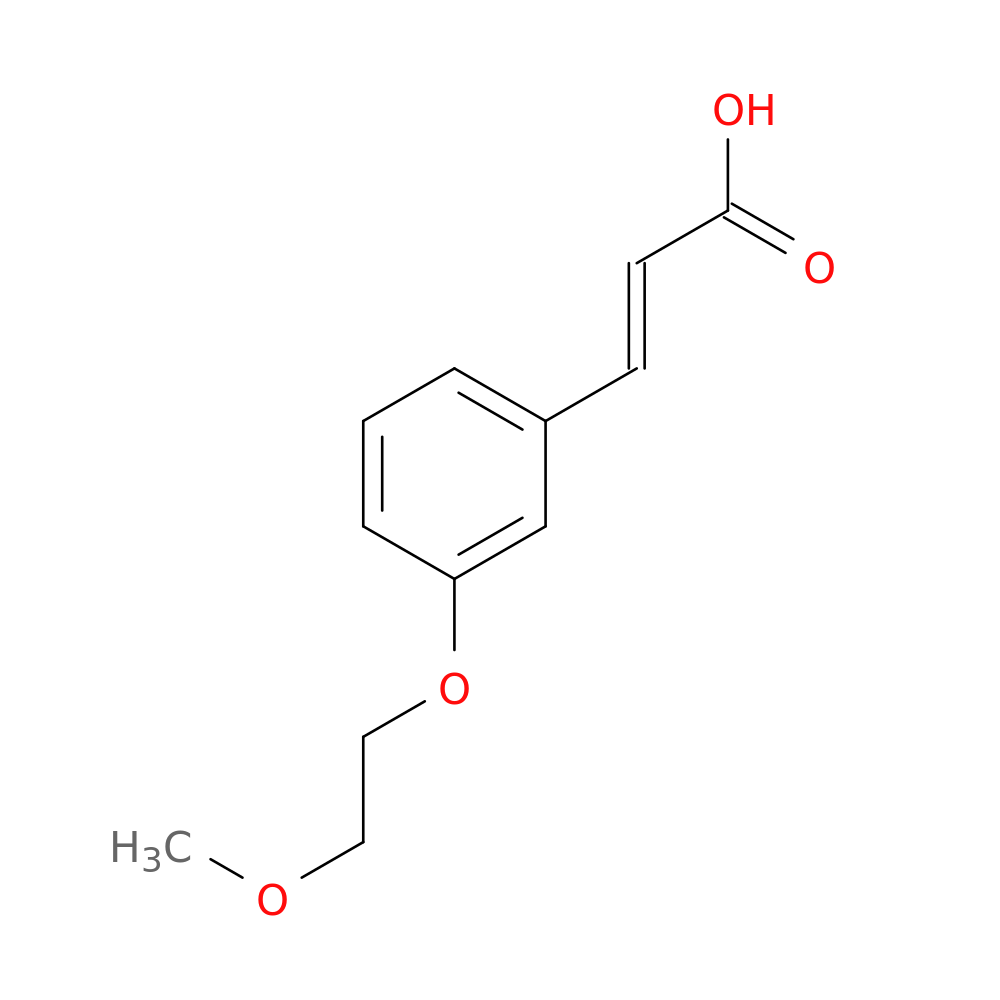 (2E)-3-[3-(2-methoxyethoxy)phenyl]prop-2-enoic acid