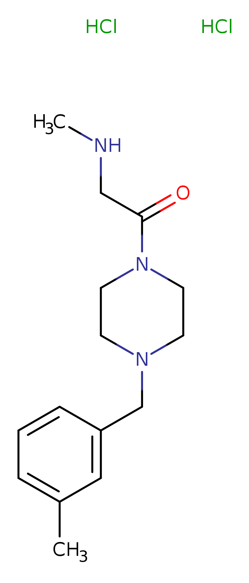 2-(methylamino)-1-{4-[(3-methylphenyl)methyl]piperazin-1-yl}ethan-1-one dihydrochloride