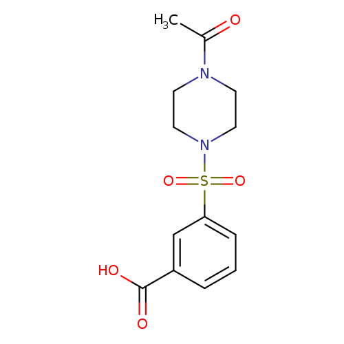 3-[(4-Acetylpiperazin-1-yl)sulfonyl]benzoic acid