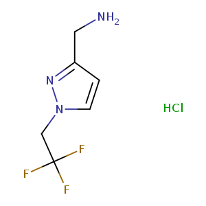 [1-(2,2,2-Trifluoroethyl)-1h-pyrazol-3-yl]methanamine hydrochloride