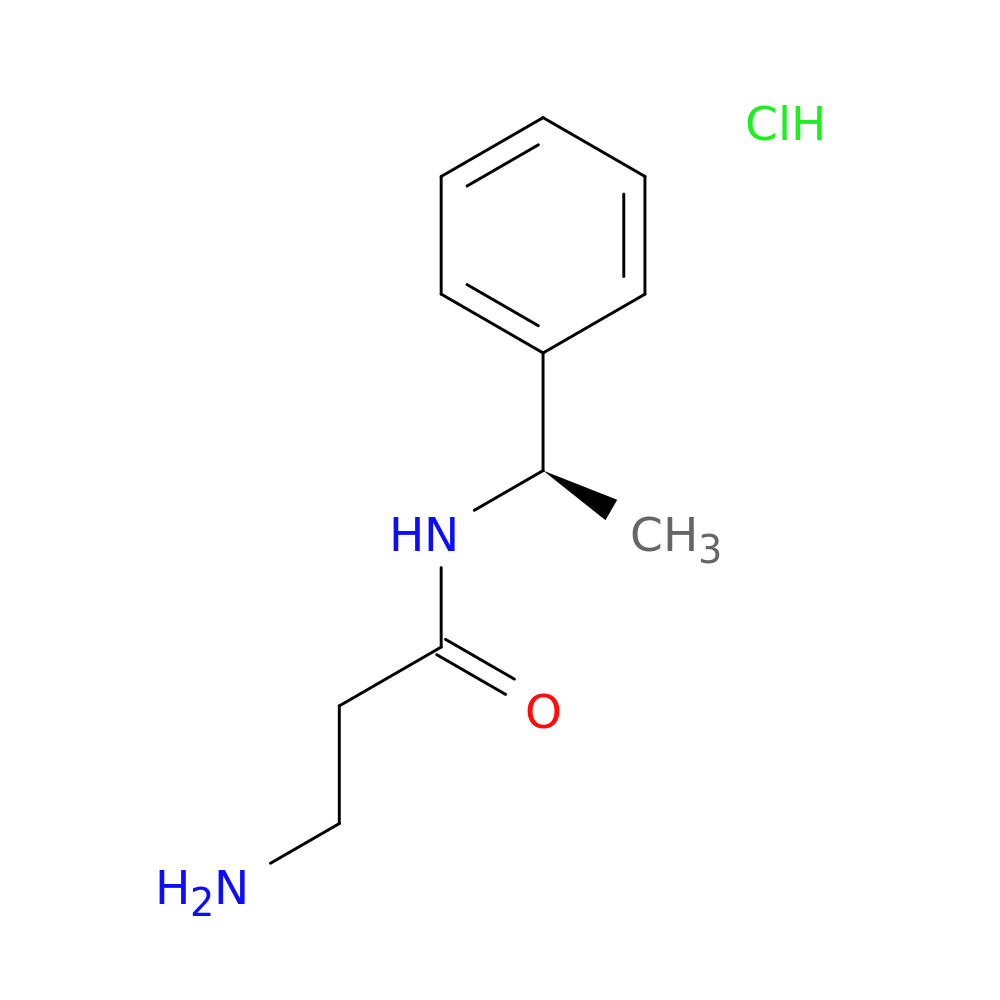 3-amino-N-[(1R)-1-phenylethyl]propanamide hydrochloride