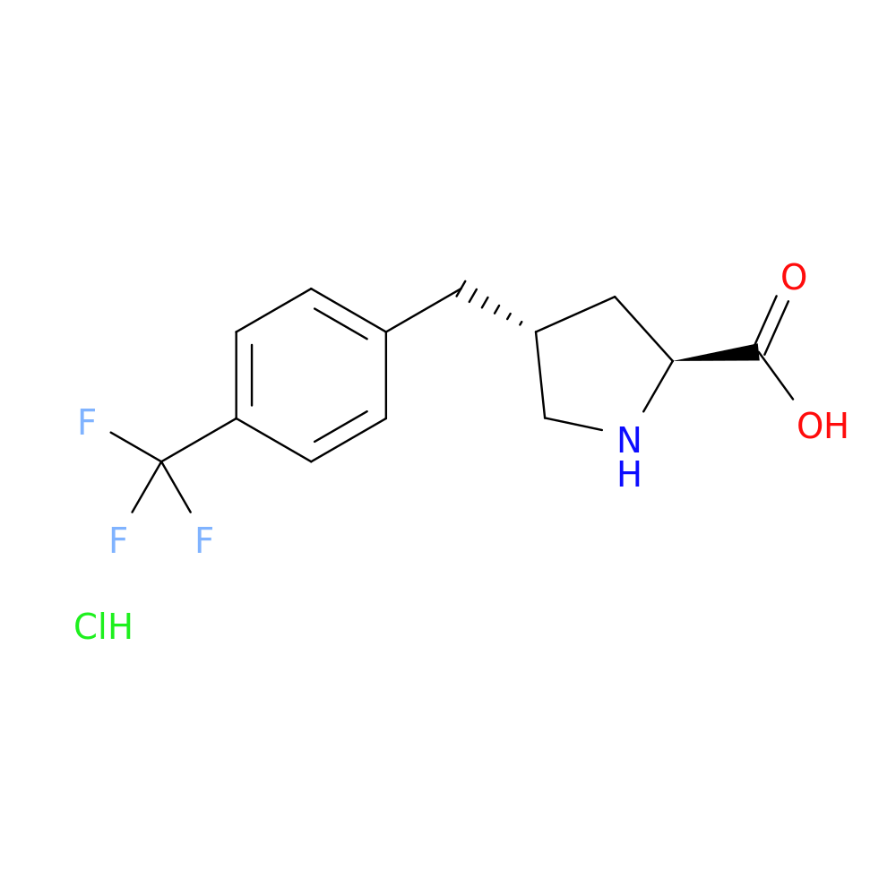 (2S,4R)-4-(4-(Trifluoromethyl)benzyl)pyrrolidine-2-carboxylic acid hydrochloride