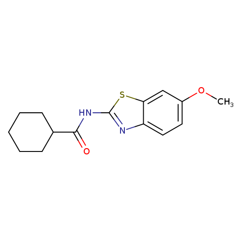 N-(6-methoxy-1,3-benzothiazol-2-yl)cyclohexanecarboxamide