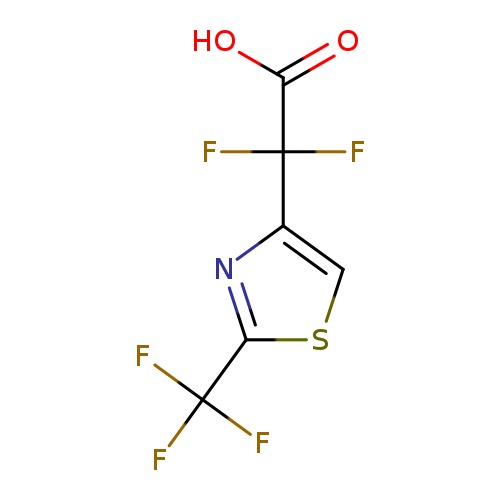 2,2-difluoro-2-[2-(trifluoromethyl)-1,3-thiazol-4-yl]aceticacid