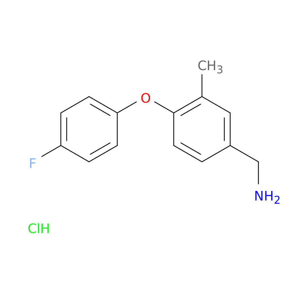 [4-(4-fluorophenoxy)-3-methylphenyl]methanamine hydrochloride