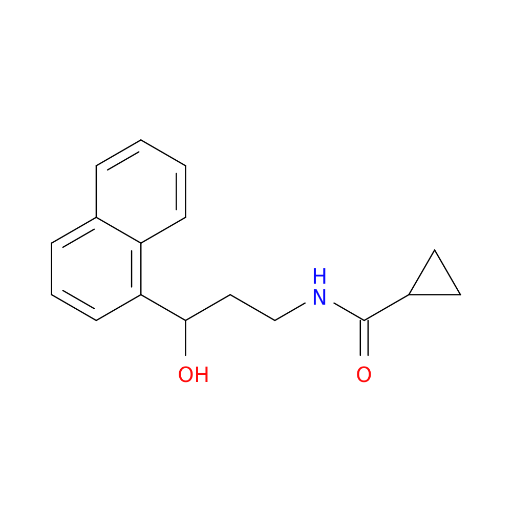N-[3-hydroxy-3-(naphthalen-1-yl)propyl]cyclopropanecarboxamide
