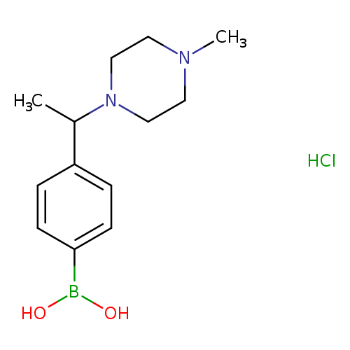 (4-(1-(4-methylpiperazin-1-yl)ethyl)phenyl)boronic acid hydrochloride