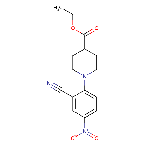 Ethyl 1-(2-cyano-4-nitrophenyl)piperidine-4-carboxylate