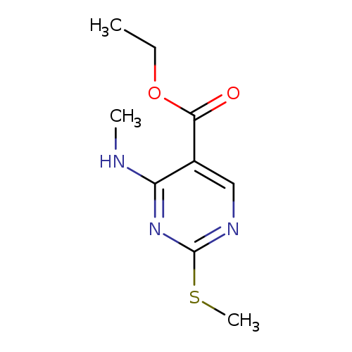 Ethyl 4-(methylamino)-2-(methylsulfanyl)-5-pyrimidinecarboxylate