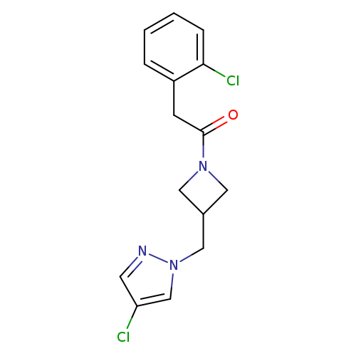 1-{3-[(4-chloro-1H-pyrazol-1-yl)methyl]azetidin-1-yl}-2-(2-chlorophenyl)ethan-1-one