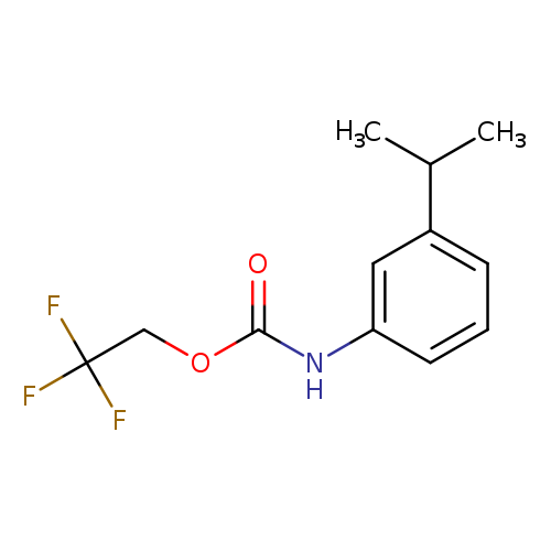 2,2,2-trifluoroethyl N-[3-(propan-2-yl)phenyl]carbamate