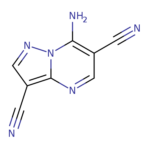 Pyrazolo[1,5-a]pyrimidine-3,6-dicarbonitrile, 7-amino-