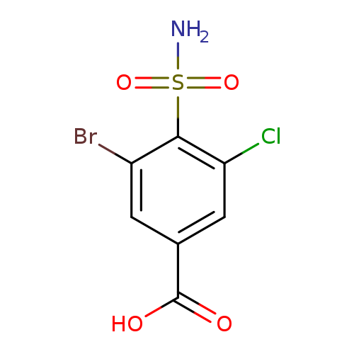 3-bromo-5-chloro-4-sulfamoylbenzoic acid