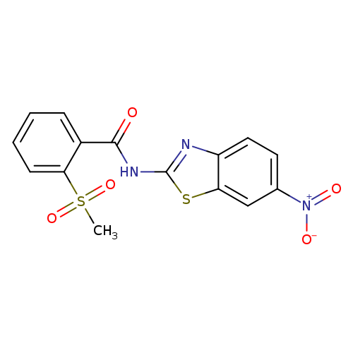 2-methanesulfonyl-N-(6-nitro-1,3-benzothiazol-2-yl)benzamide