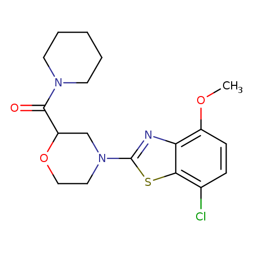 7-chloro-4-methoxy-2-[2-(piperidine-1-carbonyl)morpholin-4-yl]-1,3-benzothiazole