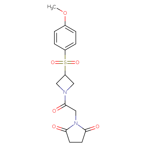 1-{2-[3-(4-methoxybenzenesulfonyl)azetidin-1-yl]-2-oxoethyl}pyrrolidine-2,5-dione
