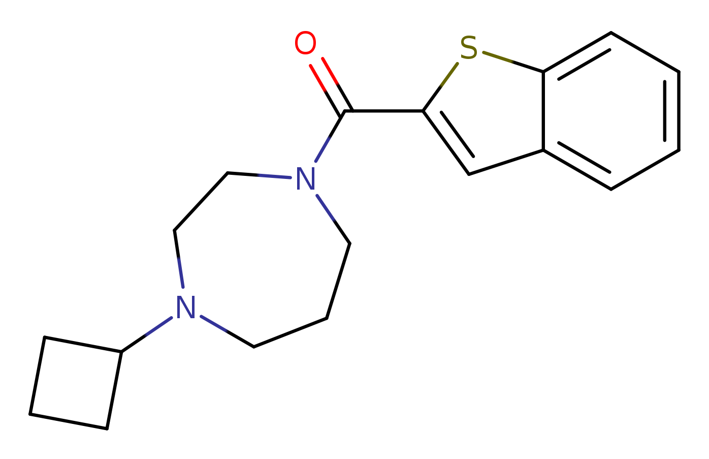 1-(1-benzothiophene-2-carbonyl)-4-cyclobutyl-1,4-diazepane