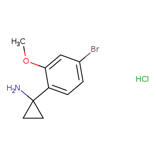 1-(4-bromo-2-methoxyphenyl)cyclopropan-1-amine hydrochloride