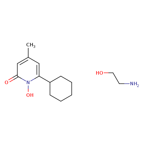 2-aminoethan-1-ol; 6-cyclohexyl-1-hydroxy-4-methyl-1,2-dihydropyridin-2-one