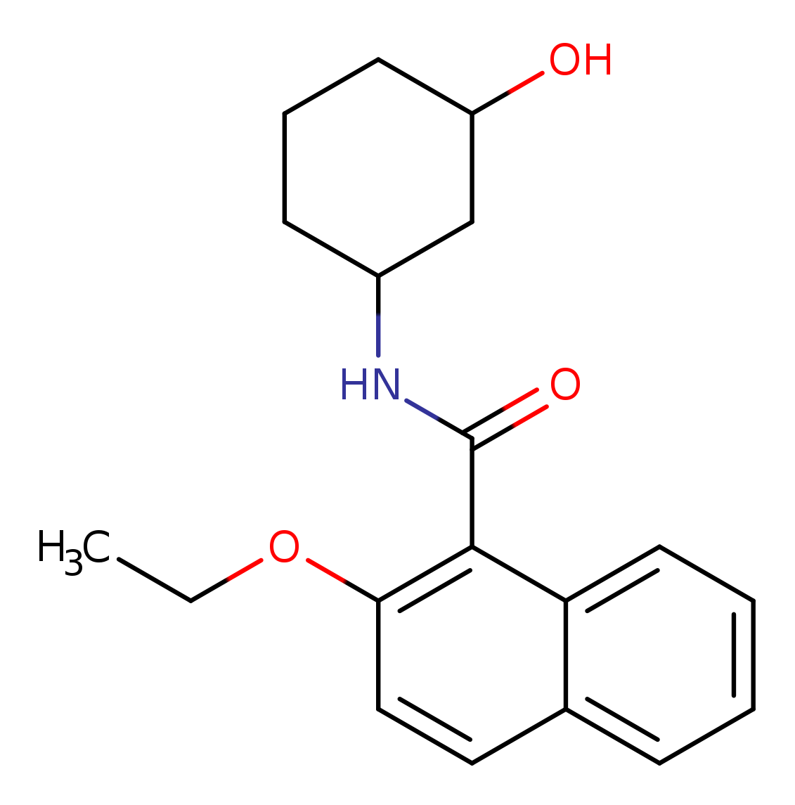 2-ethoxy-N-(3-hydroxycyclohexyl)naphthalene-1-carboxamide