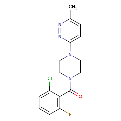3-[4-(2-chloro-6-fluorobenzoyl)piperazin-1-yl]-6-methylpyridazine