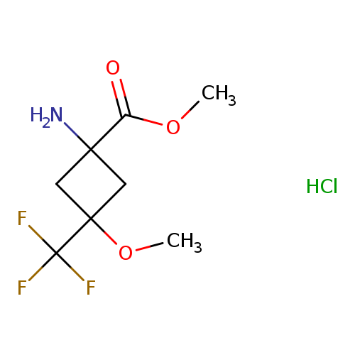 methyl1-amino-3-methoxy-3-(trifluoromethyl)cyclobutane-1-carboxylatehydrochloride,Mixtureofdiastereomers