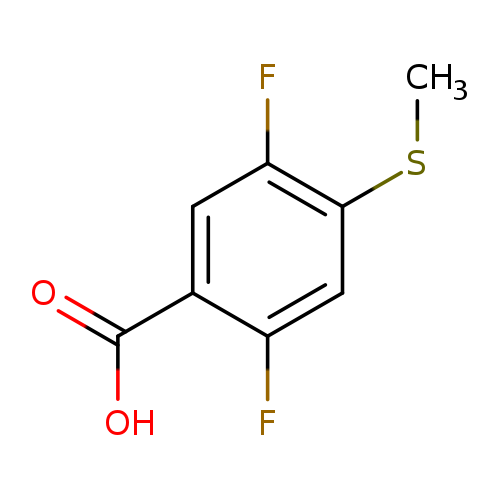 2,5-Diflouro-4-(methylsulfanyl)benzoic acid