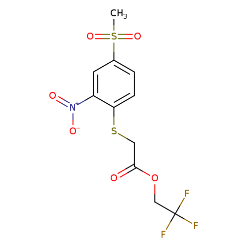 2,2,2-trifluoroethyl 2-[(4-methanesulfonyl-2-nitrophenyl)sulfanyl]acetate