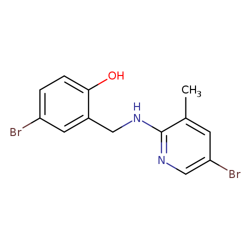 4-bromo-2-{[(5-bromo-3-methylpyridin-2-yl)amino]methyl}phenol