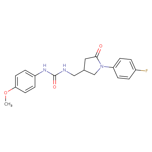 3-{[1-(4-fluorophenyl)-5-oxopyrrolidin-3-yl]methyl}-1-(4-methoxyphenyl)urea