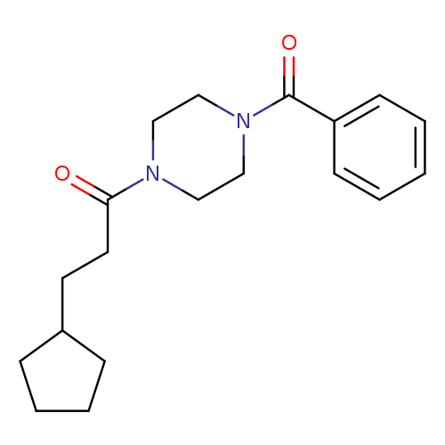 1-benzoyl-4-(3-cyclopentylpropanoyl)piperazine