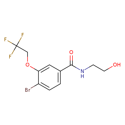 4-Bromo-n-(2-hydroxyethyl)-3-(2,2,2-trifluoroethoxy)benzamide