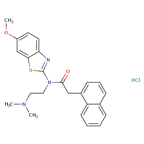 N-[2-(dimethylamino)ethyl]-N-(6-methoxy-1,3-benzothiazol-2-yl)-2-(naphthalen-1-yl)acetamide hydrochloride