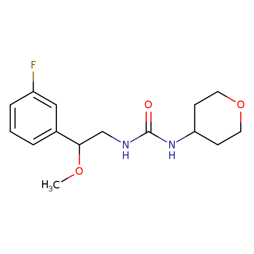3-[2-(3-fluorophenyl)-2-methoxyethyl]-1-(oxan-4-yl)urea
