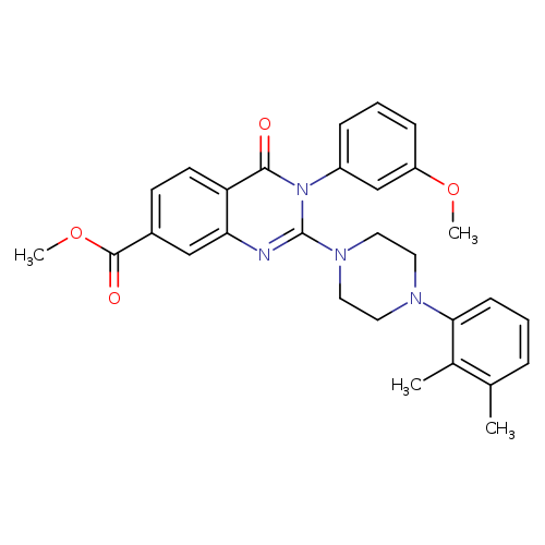 methyl 2-[4-(2,3-dimethylphenyl)piperazin-1-yl]-3-(3-methoxyphenyl)-4-oxo-3,4-dihydroquinazoline-7-carboxylate