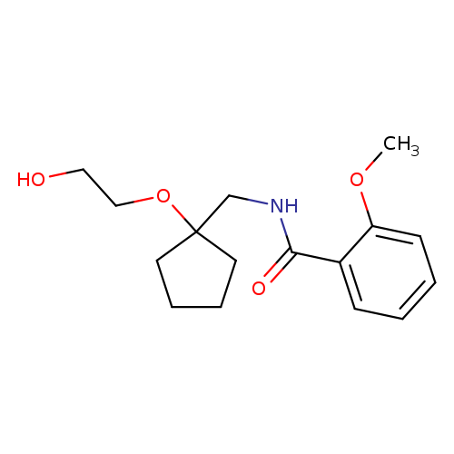 N-{[1-(2-hydroxyethoxy)cyclopentyl]methyl}-2-methoxybenzamide