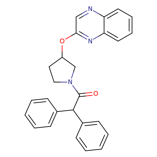 2,2-diphenyl-1-[3-(quinoxalin-2-yloxy)pyrrolidin-1-yl]ethan-1-one