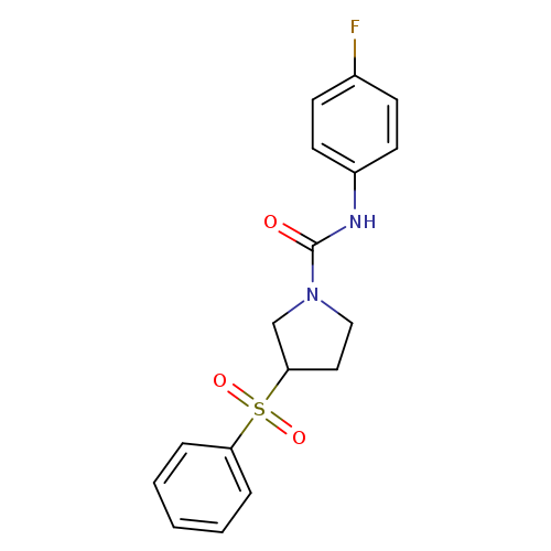 3-(benzenesulfonyl)-N-(4-fluorophenyl)pyrrolidine-1-carboxamide
