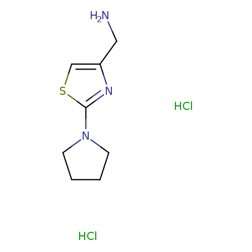 [(2-Pyrrolidin-1-yl-1,3-thiazol-4-yl)methyl]amine dihydrochloride