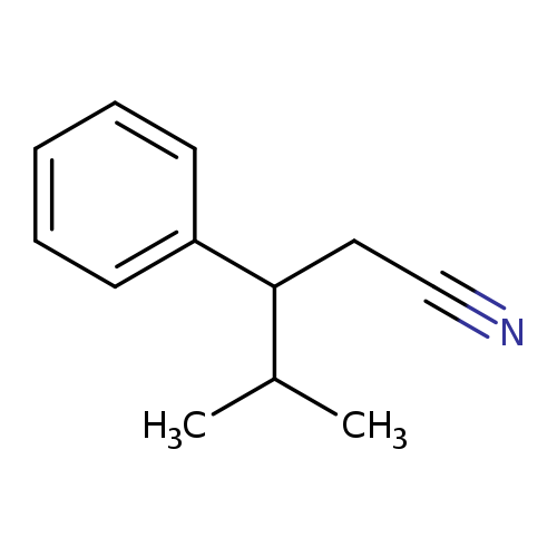 4-methyl-3-phenylpentanenitrile