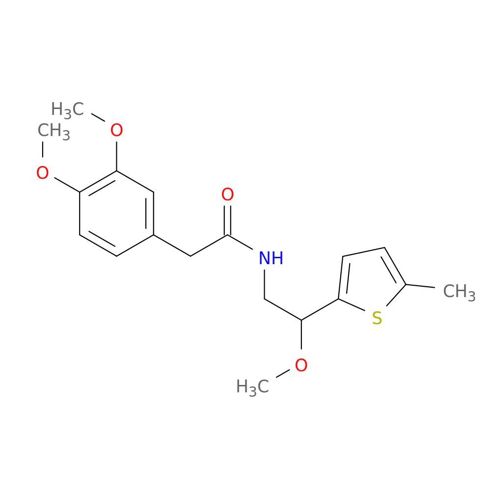 2-(3,4-dimethoxyphenyl)-N-[2-methoxy-2-(5-methylthiophen-2-yl)ethyl]acetamide