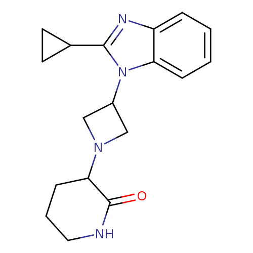3-[3-(2-cyclopropyl-1H-1,3-benzodiazol-1-yl)azetidin-1-yl]piperidin-2-one